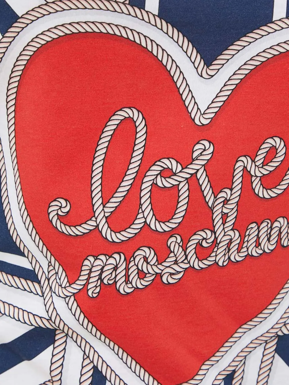Love Moschino Mini-jurk met hartenprint Rood
