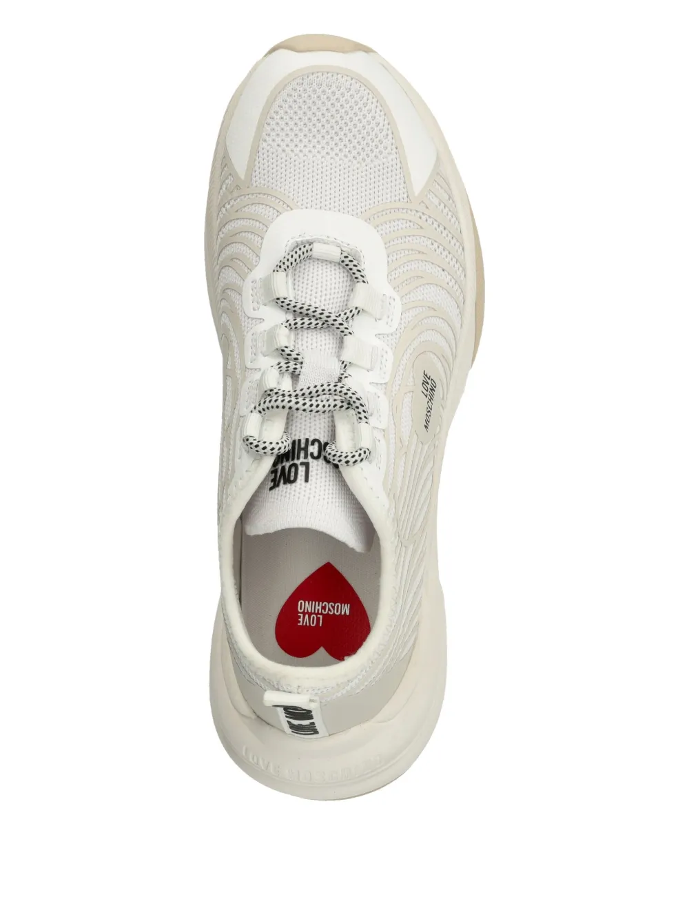 Love Moschino mesh-panelled sneakers White