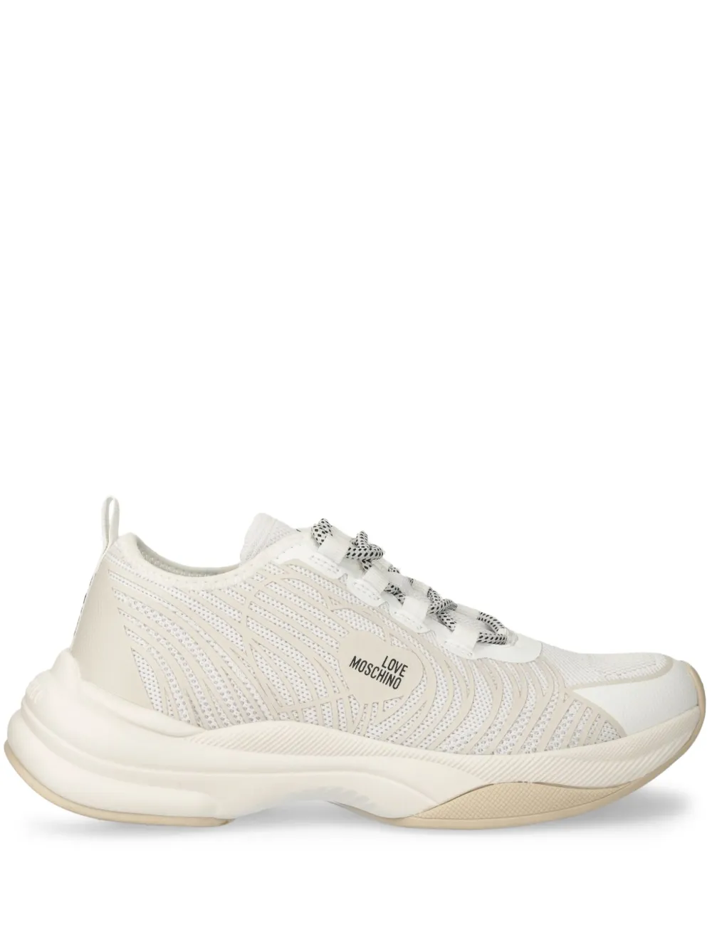 Love Moschino mesh-panelled sneakers White