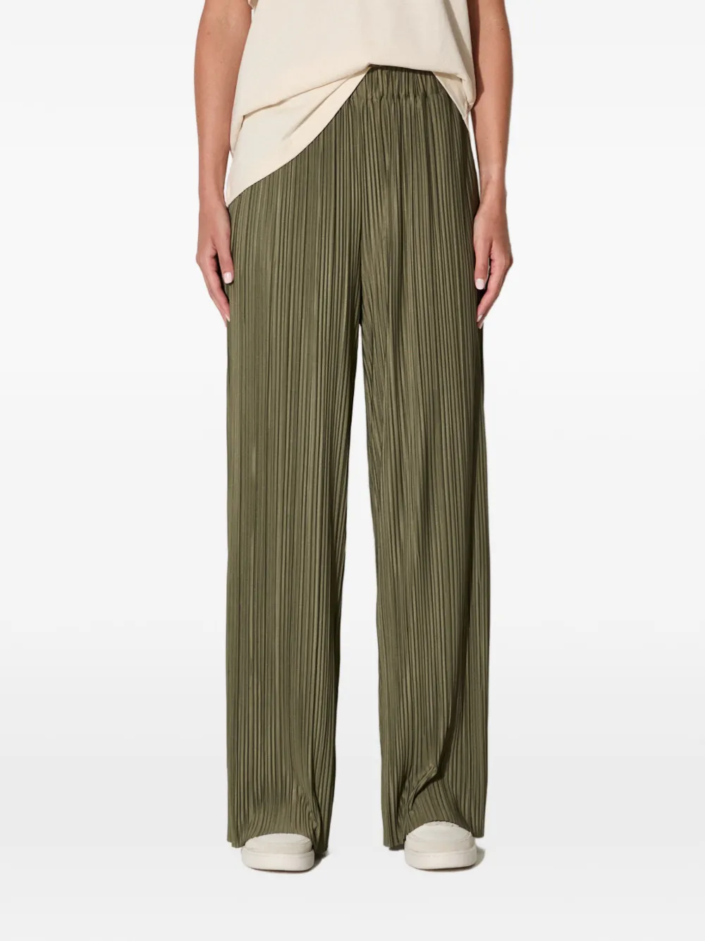 Samsoe & Samsoe Pleated Trousers In Green