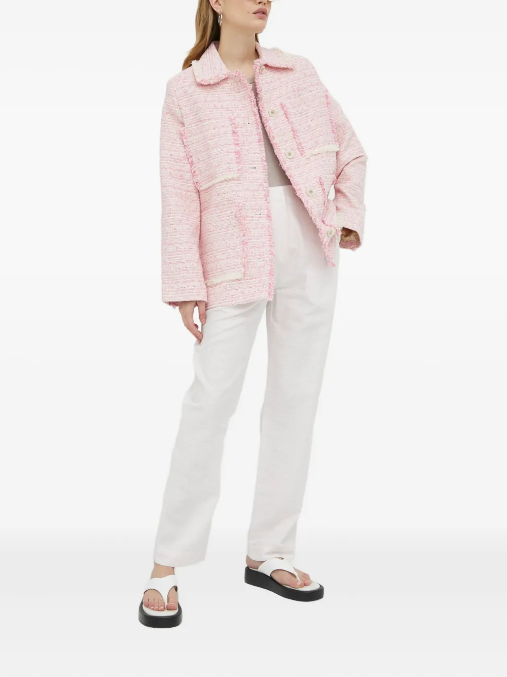 SAMSOE SAMSOE Plooibroek - Wit