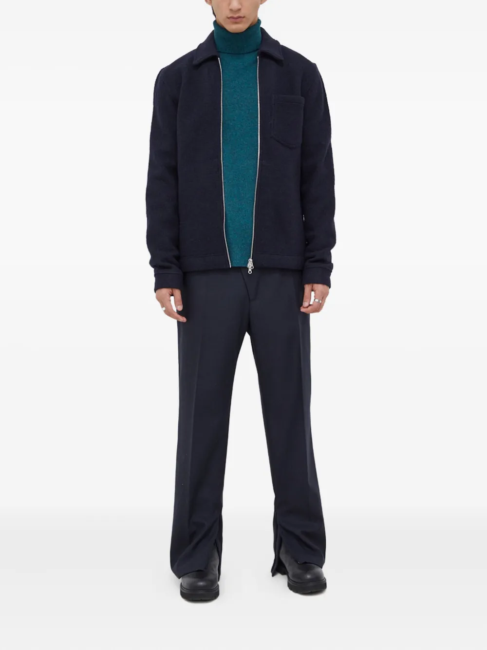 Samsoe & Samsoe Roll-neck Sweater In Green