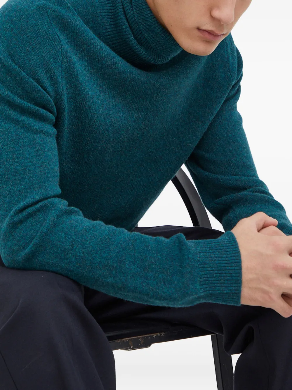 Samsoe & Samsoe Roll-neck Sweater In Green