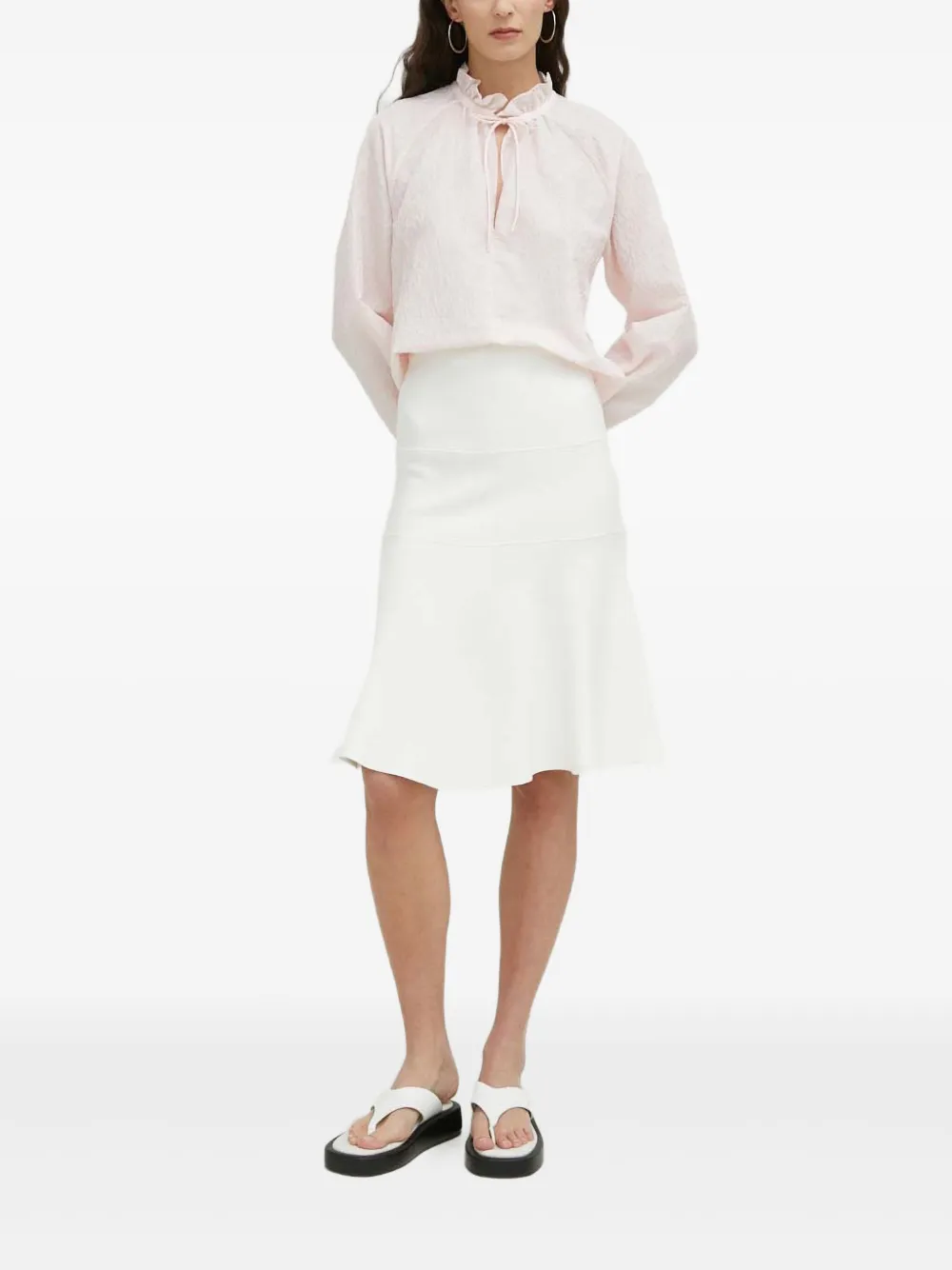 SAMSOE SAMSOE Blouse met ruches - Roze