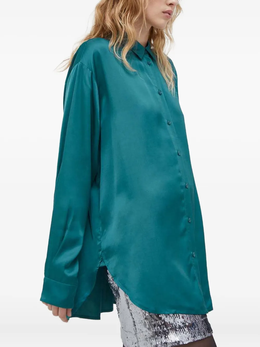 Samsoe & Samsoe Alfrida Buttoned Shirt In Blue