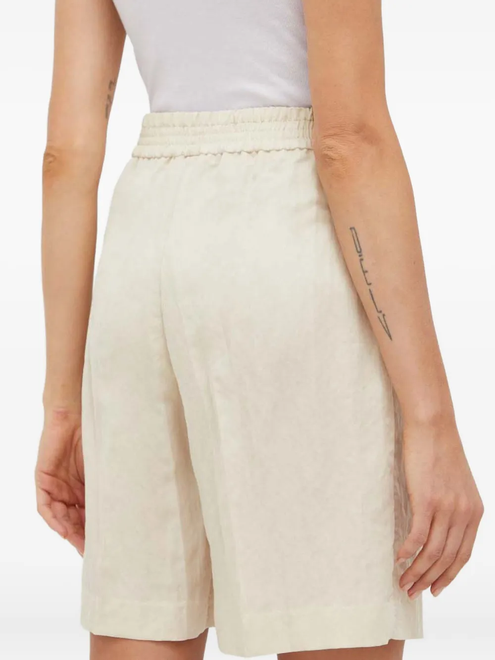 SAMSOE SAMSOE Shorts met elastische taille - Beige