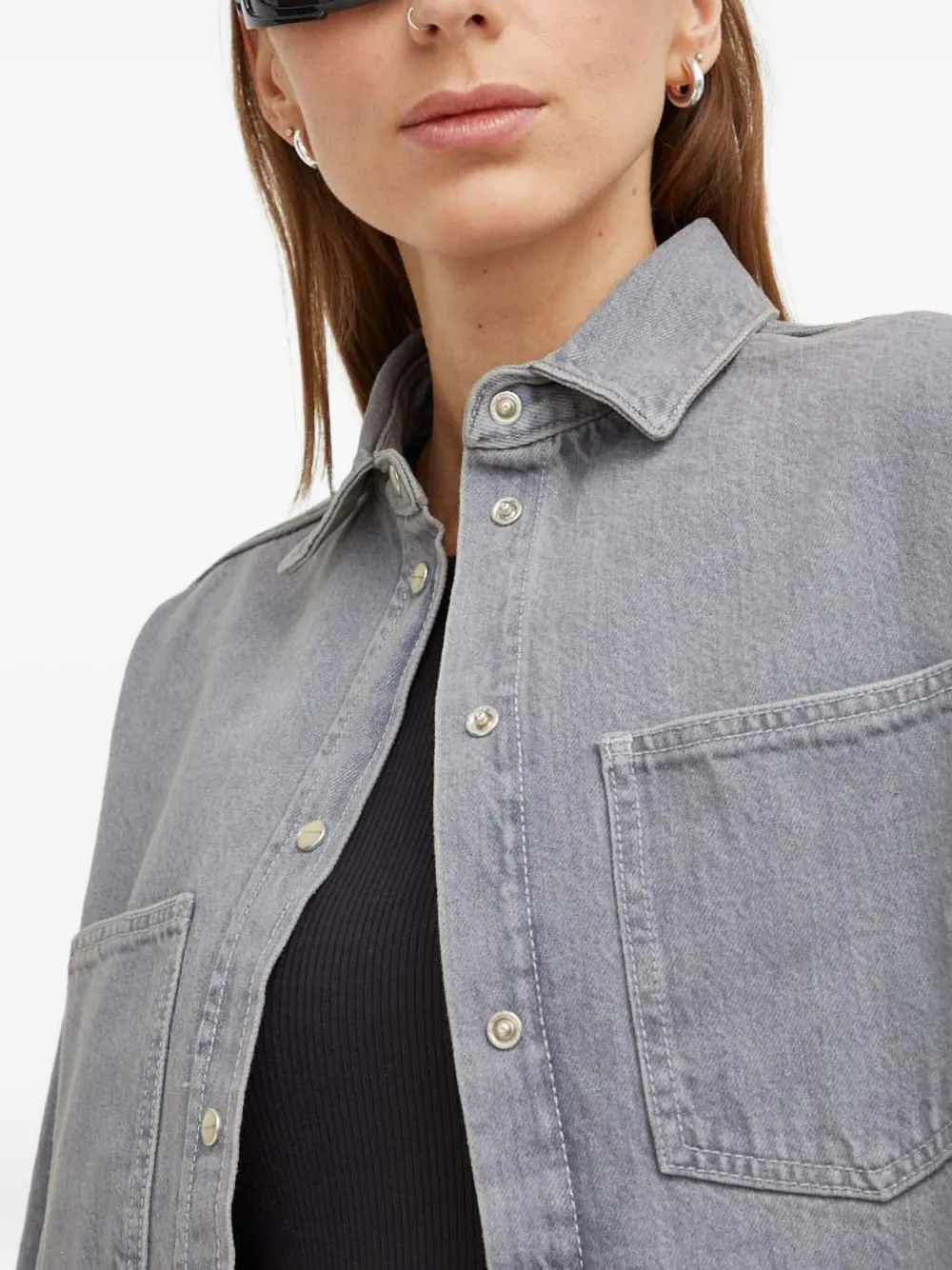 Samsoe & Samsoe Buttoned Shirt In Blue