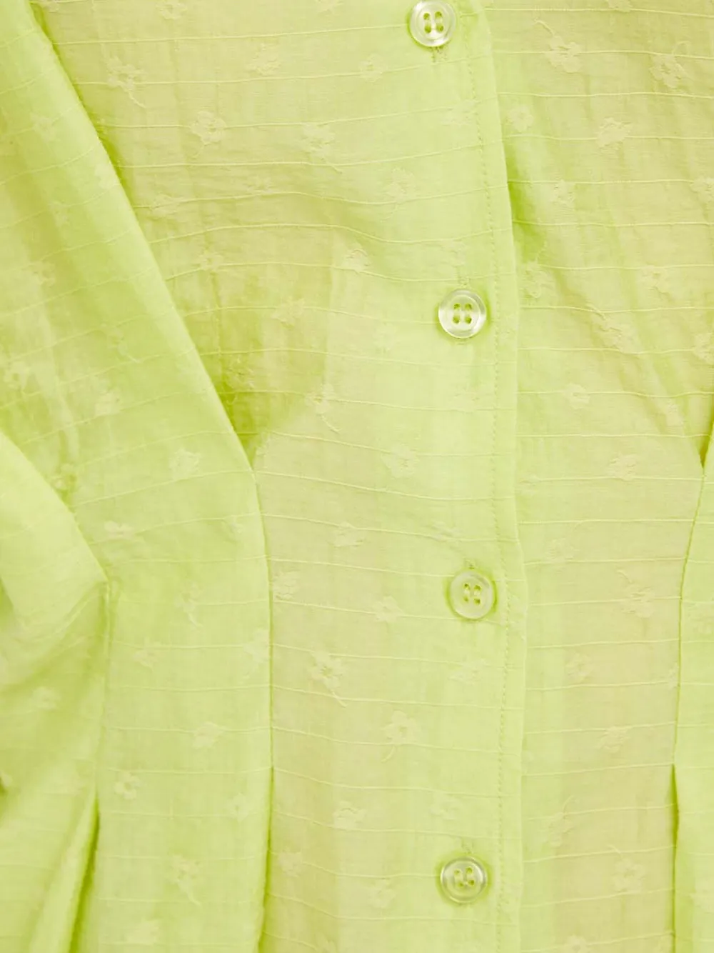 Samsoe & Samsoe Button Pleated Top In Green