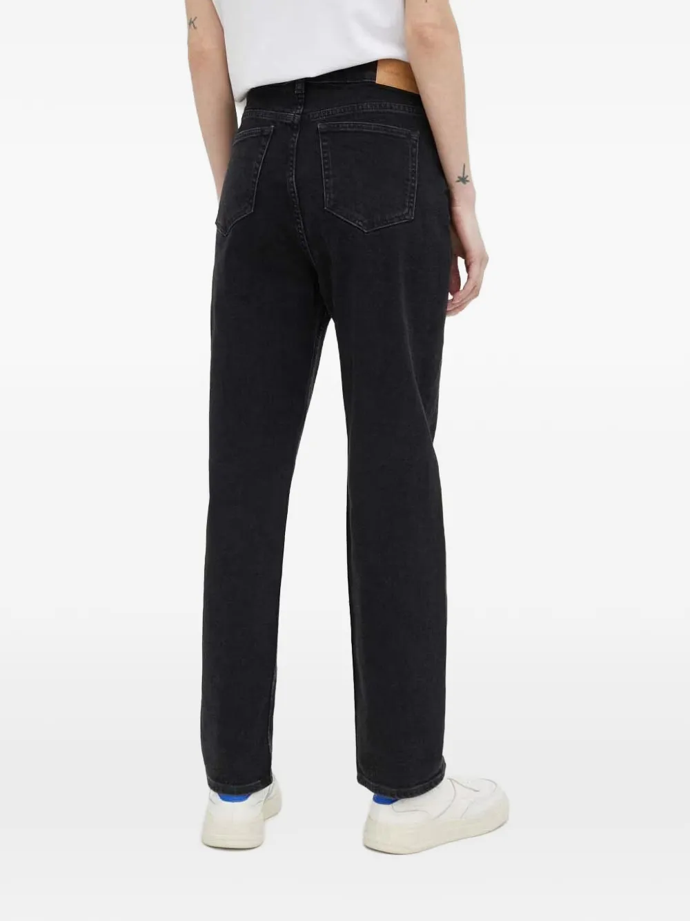 SAMSOE Jeans met riemlussen Zwart