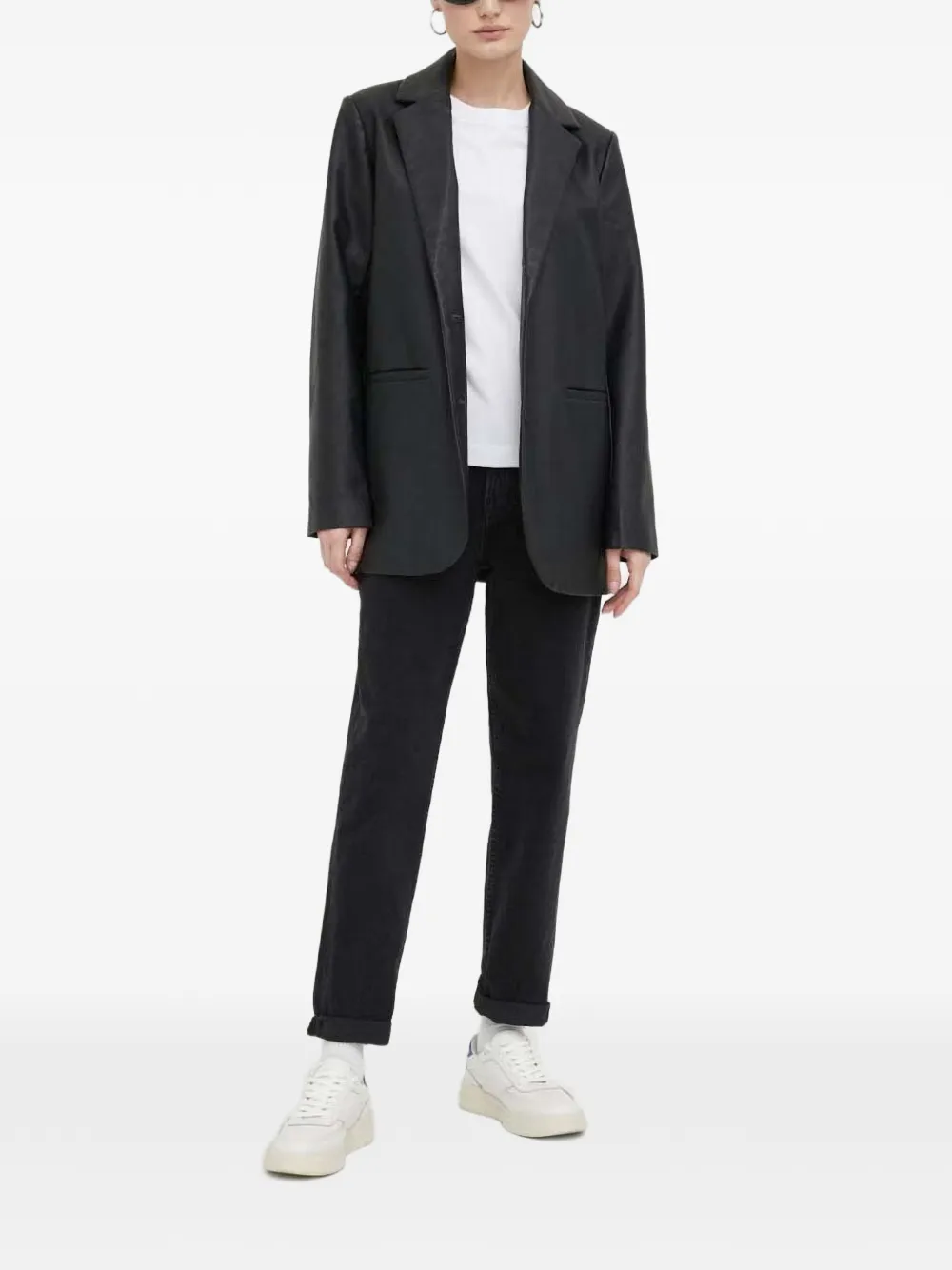 SAMSOE Jeans met riemlussen Zwart
