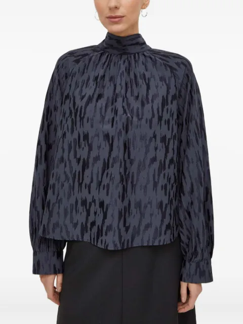 SAMSOE SAMSOE bow high-neck blouse