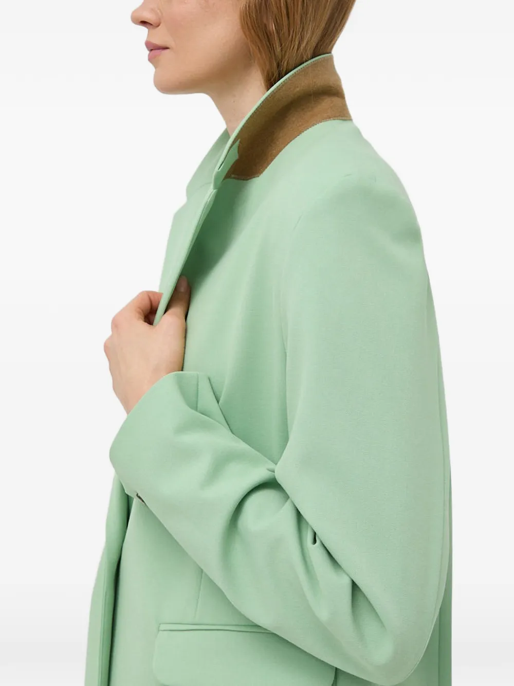 SAMSOE Blazer met knopen Groen