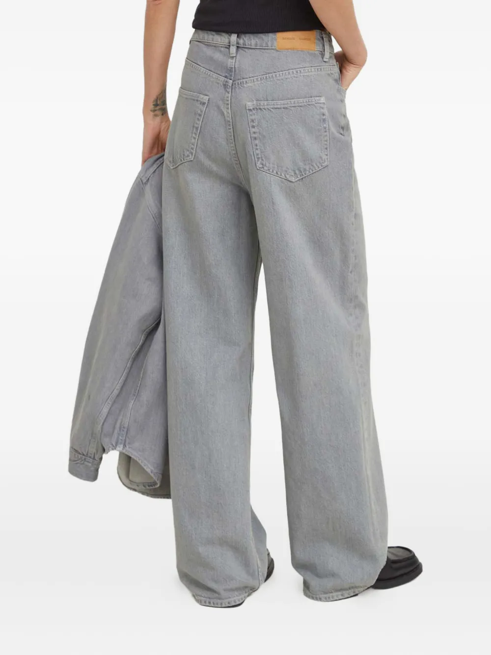 SAMSOE Shelly jeans met zak Grijs