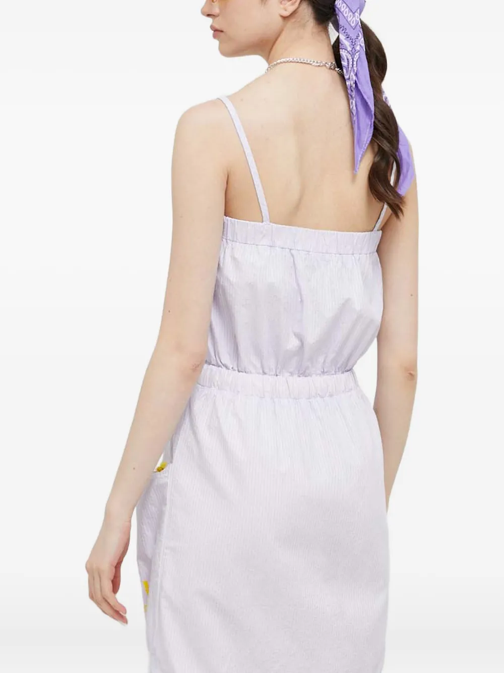 Love Moschino Mini-jurk met trekkoord Paars