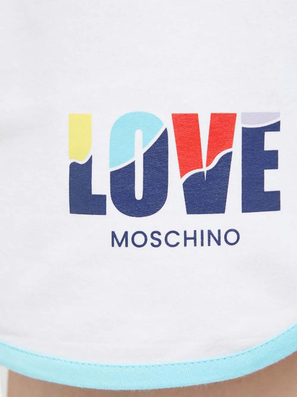 Love Moschino Drawstring Shorts In White