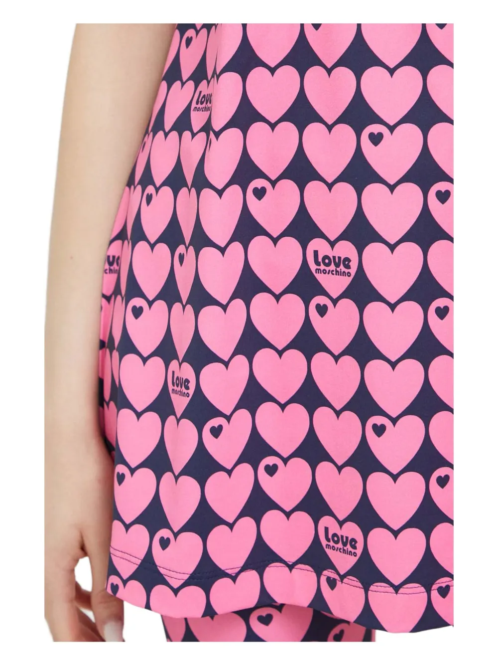 Love Moschino Heart-print T-shirt In Pink