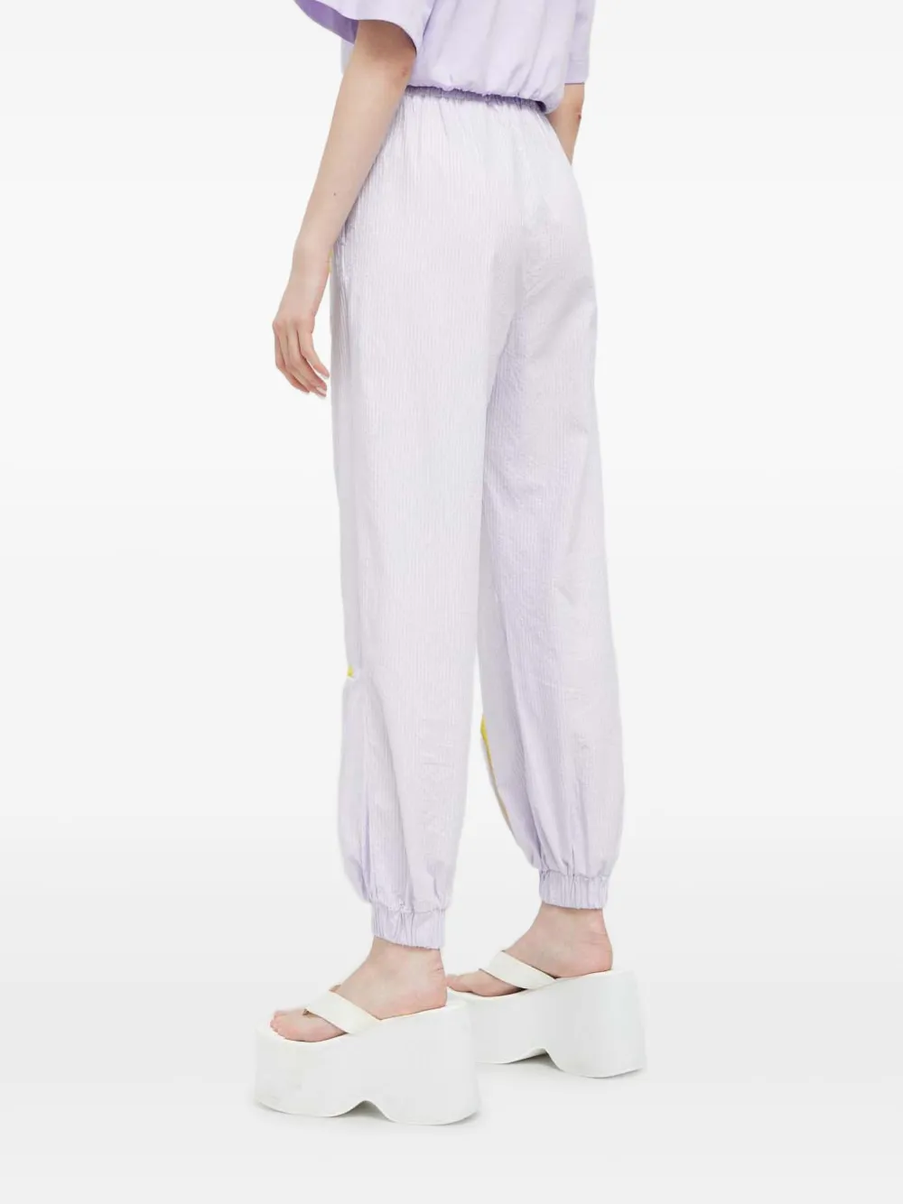 Love Moschino Trainingsbroek met trekkoord Paars