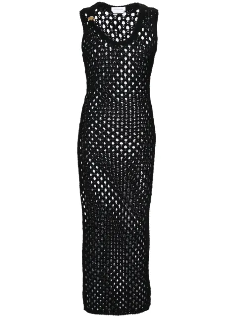 Blumarine crochet cotton long dress