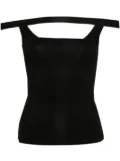 Courrèges Hyperbole off-shoulder top - Black