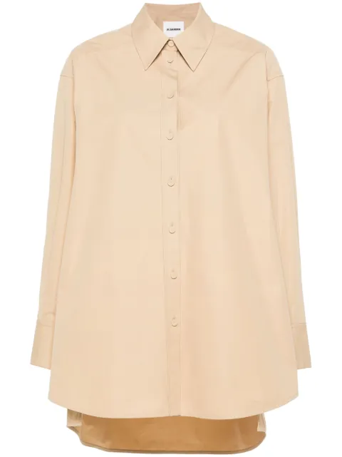 Jil Sander cut out-detail cotton shirt