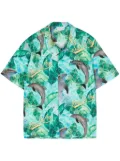 BLUE SKY INN dolphin-print cotton shirt - Green