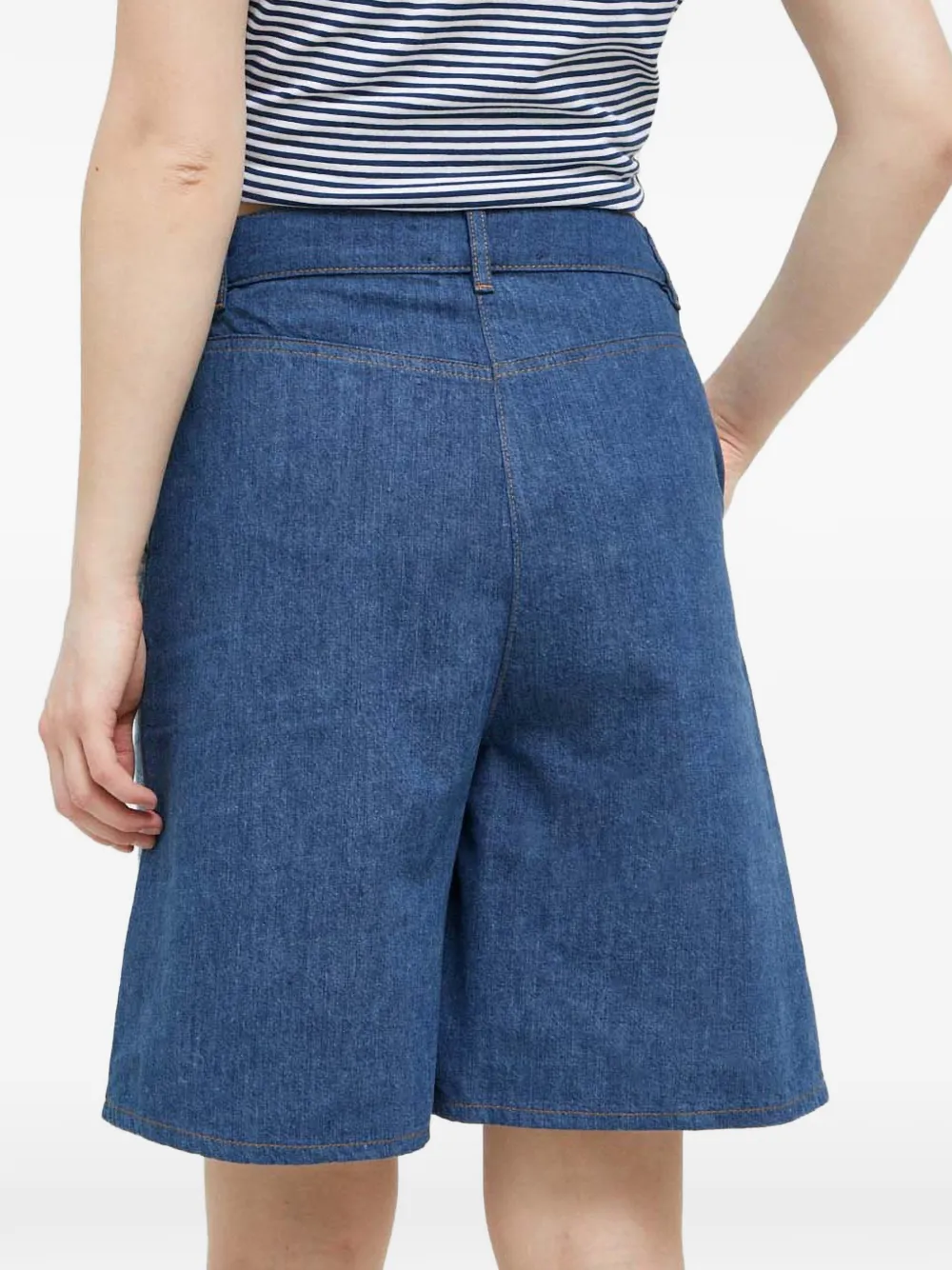  Love Moschino Patchwor-design Shorts - Blue 