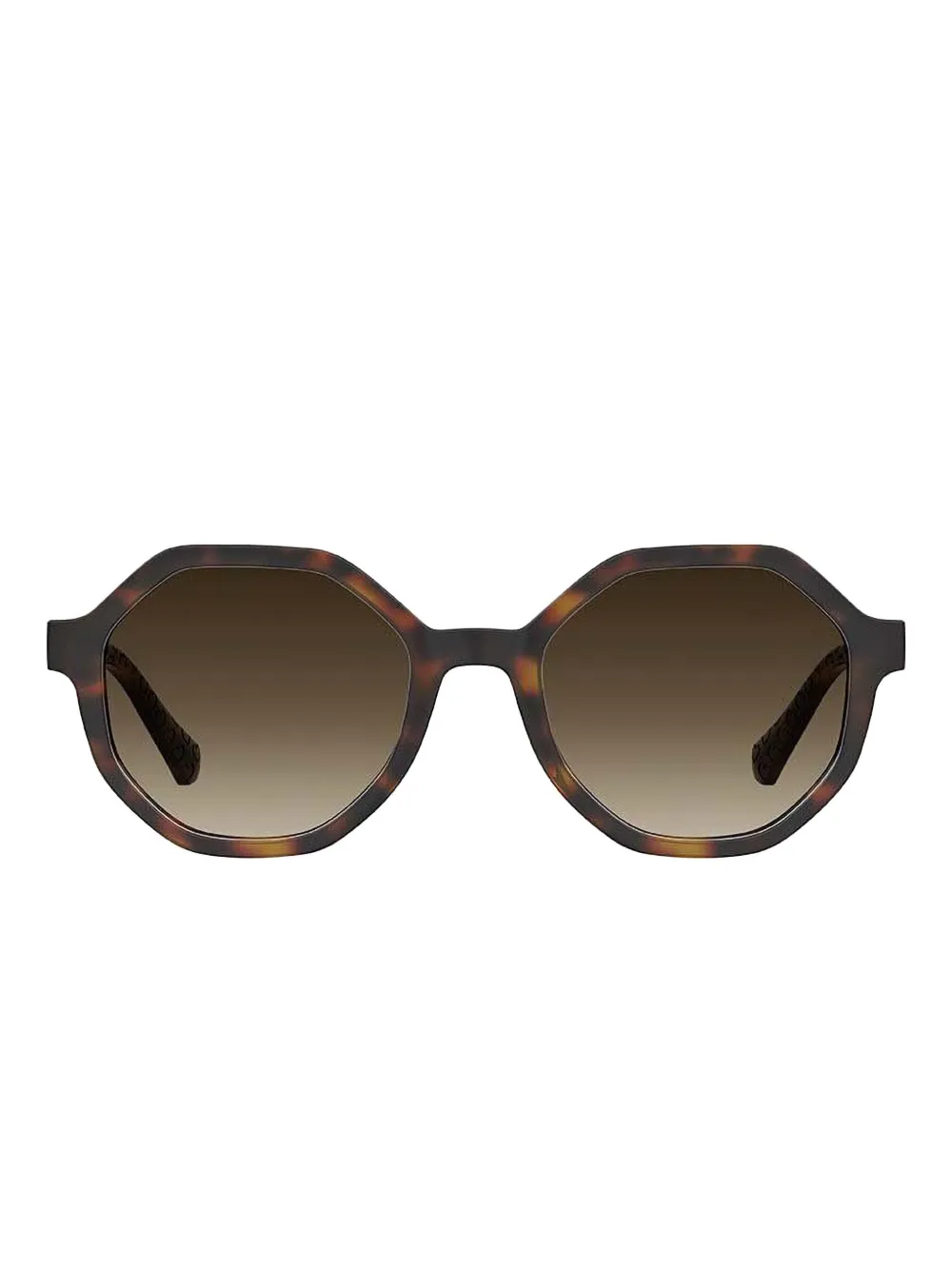 Moschino Eyewear geometric-frame sunglasses - Braun