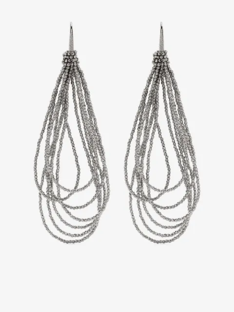 Brunello Cucinelli aretes con cadena Monili