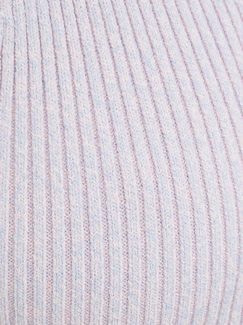 REMAIN Geribbelde mini-jurk met gekruist detail Paars