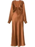 Christopher Esber Cusco silk maxi dress - Brown