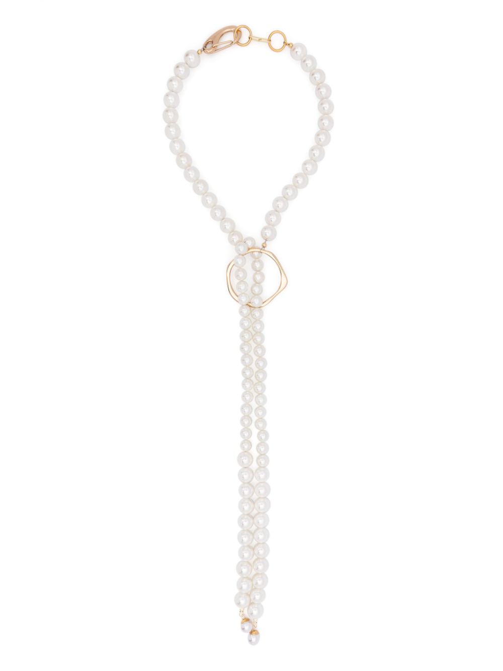 Atu Body Couture Layered Faux-pearl Necklace In 金色