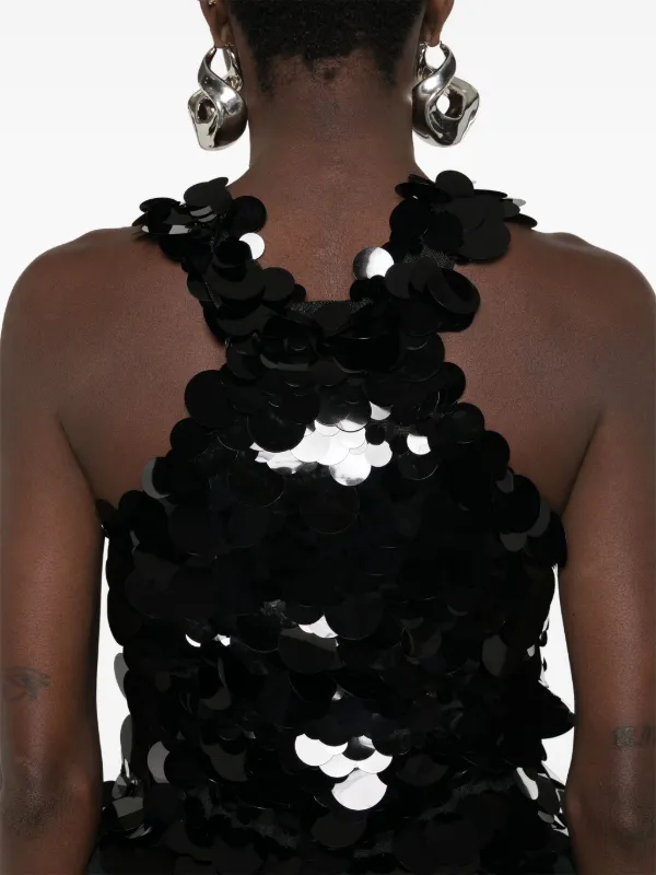 Jil Sander sequin-embellished Knitted Top | Black | FARFETCH