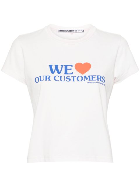 Alexander Wang We Love Our Customers-print T-shirt Women