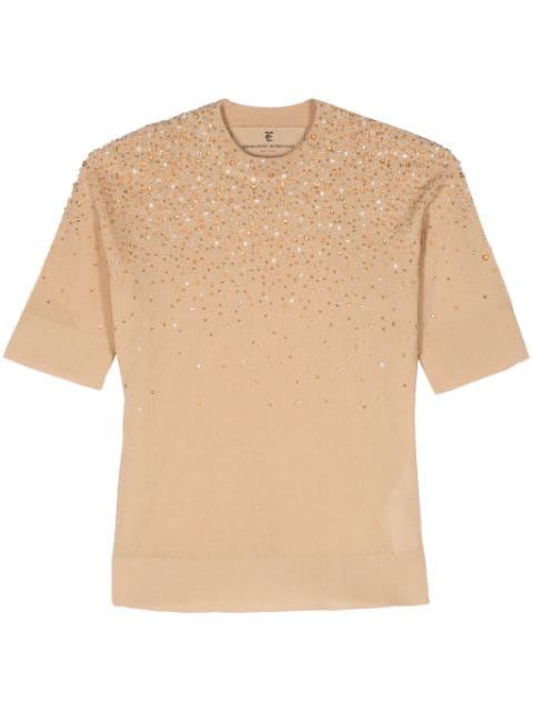 Ermanno Scervino rhinestoned crew-neck T-shirt