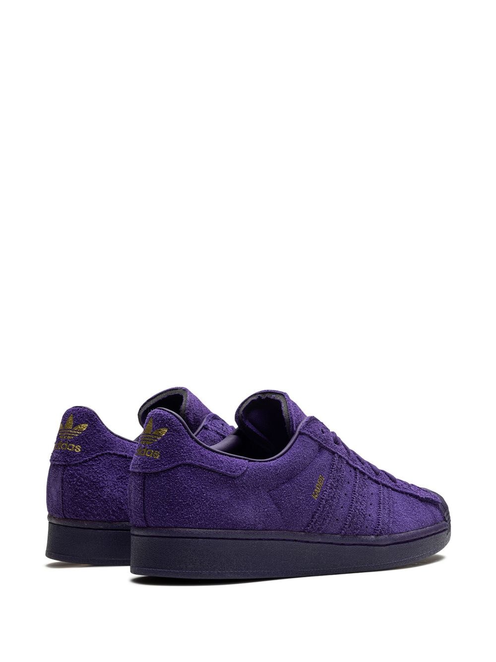 Shop Adidas Originals X Kader Superstar Adv "sylla Dark Purple" Sneakers