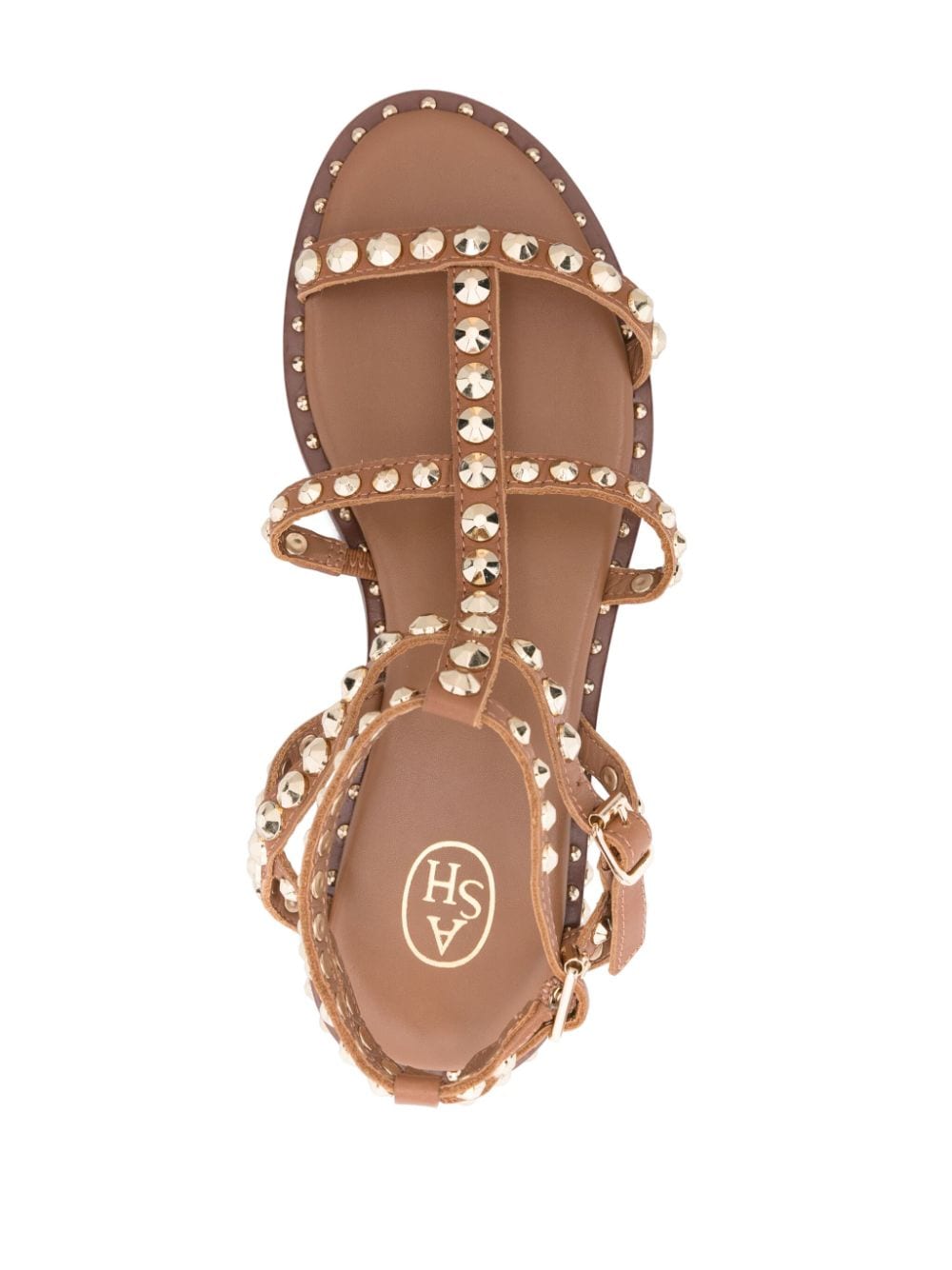 Shop Ash Precious Leather Sandals In Brown