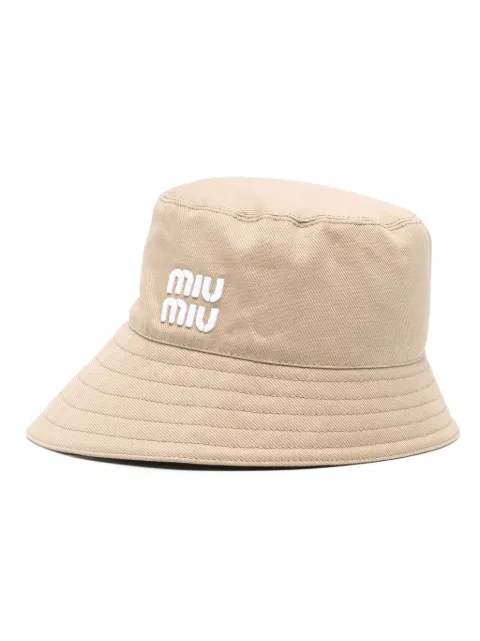Miu Miu Drill cotton bucket hat 