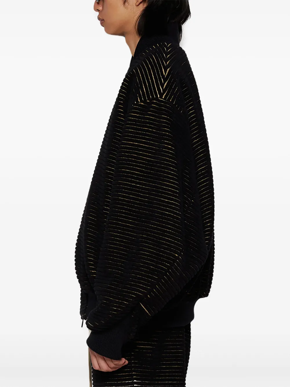 Fear Of God Ribfluwelen bomberjack Zwart