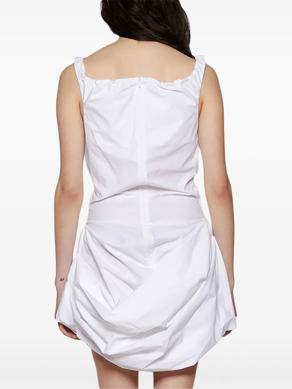 Magda Butrym Gedrapeerde mini-jurk Wit