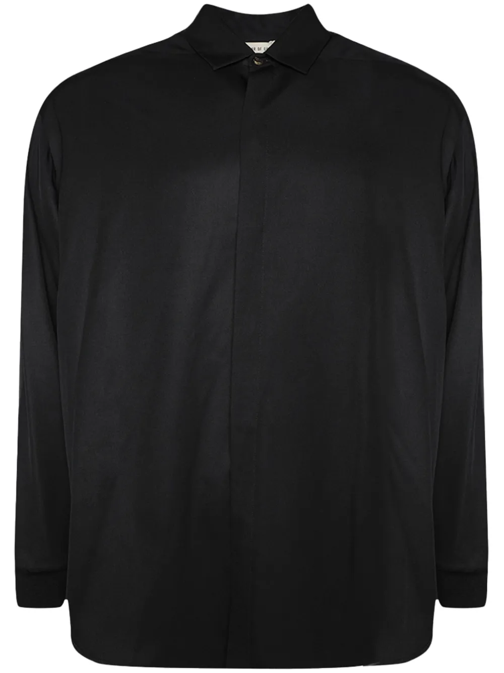Fear Of God Layered Drop-shoulder Shirt In Black