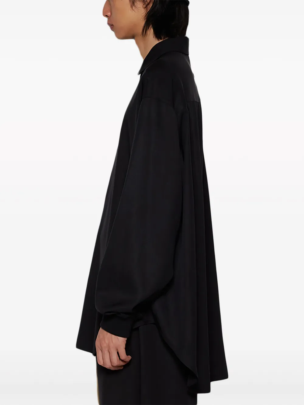 Fear Of God Layered Drop-shoulder Shirt In Black