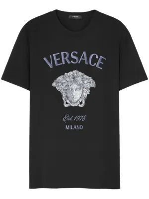 Maglietta versace uomo nera hotsell