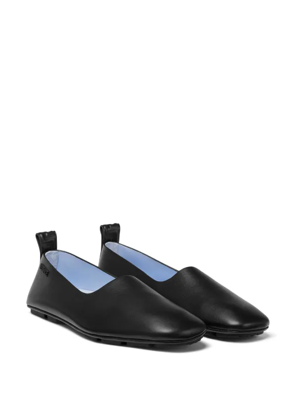 Versace ロゴエンボス レザースリッポン - Farfetch