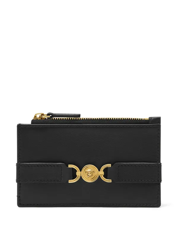 Versace Medusa '95 Leather Card Holder | Black | FARFETCH