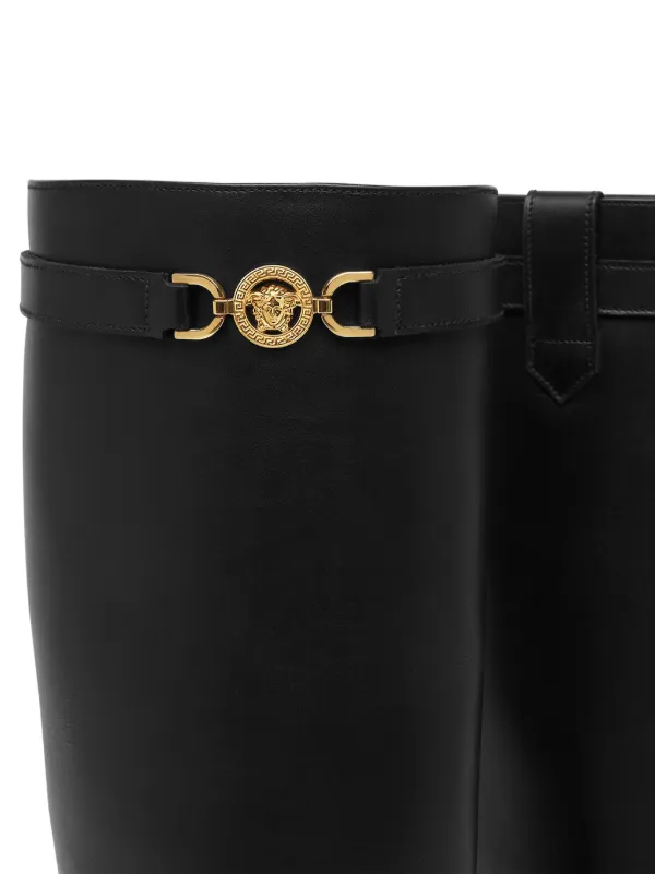 Versace メドゥーサ '95 ロングブーツ | ブラック | FARFETCH JP