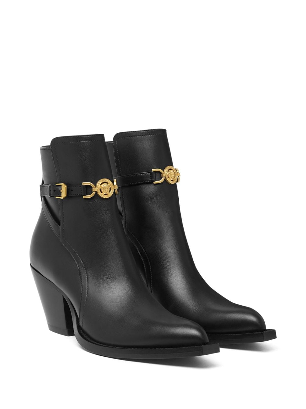 Shop Versace Medusa '95 65mm Ankle Boots In Black