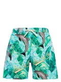 BLUE SKY INN dolphin-print drawstring swim shorts