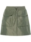 Moncler elasticated-waist cargo mini skirt - Green