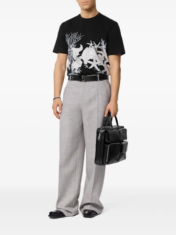 Versace Barocco Sea Cotton T-shirt | Black | FARFETCH JO