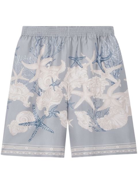 Versace Barocco Sea cotton shorts